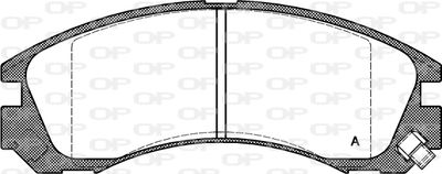 BPA035422 OPEN PARTS Комплект тормозных колодок, дисковый тормоз