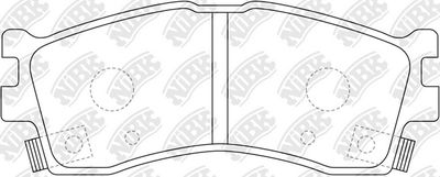PN0702 NiBK Комплект тормозных колодок, дисковый тормоз