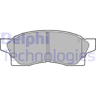 LP867 DELPHI Комплект тормозных колодок, дисковый тормоз