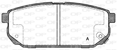 BPA104202 OPEN PARTS Комплект тормозных колодок, дисковый тормоз