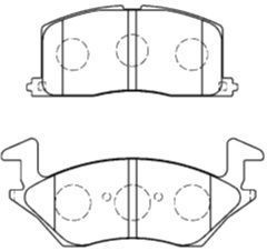 A1N043 AISIN Комплект тормозных колодок, дисковый тормоз