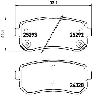 P30051X BREMBO Комплект тормозных колодок, дисковый тормоз