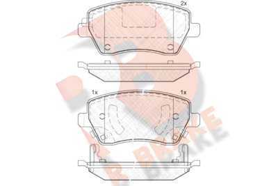 RB2019 R BRAKE Комплект тормозных колодок, дисковый тормоз