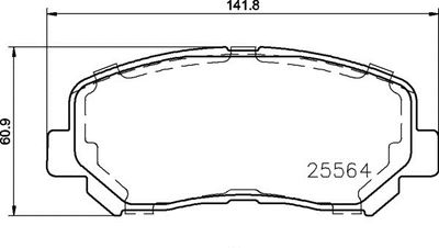 P37019 BREMBO Комплект тормозных колодок, дисковый тормоз