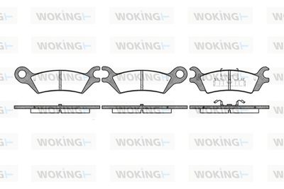 P058310 WOKING Комплект тормозных колодок, дисковый тормоз