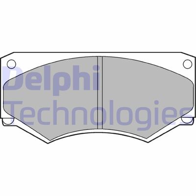 LP180 DELPHI Комплект тормозных колодок, дисковый тормоз