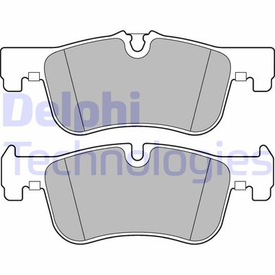 LP2284 DELPHI Комплект тормозных колодок, дисковый тормоз