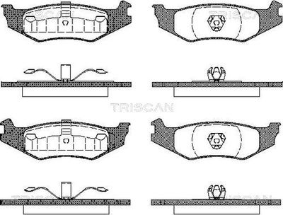 811010519 TRISCAN Комплект тормозных колодок, дисковый тормоз