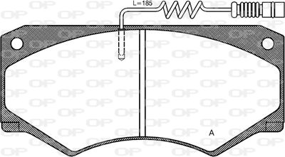 BPA004714 OPEN PARTS Комплект тормозных колодок, дисковый тормоз