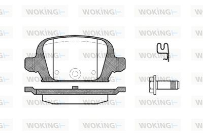 P935302 WOKING Комплект тормозных колодок, дисковый тормоз