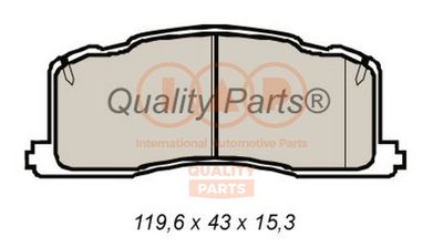 70417076 IAP QUALITY PARTS Комплект тормозных колодок, дисковый тормоз