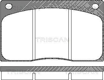 811010799 TRISCAN Комплект тормозных колодок, дисковый тормоз