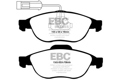 DP1153 EBC Brakes Комплект тормозных колодок, дисковый тормоз