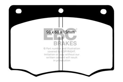 DP296 EBC Brakes Комплект тормозных колодок, дисковый тормоз