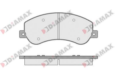 N09540 DIAMAX Комплект тормозных колодок, дисковый тормоз