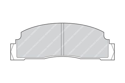 FDB149 FERODO Комплект тормозных колодок, дисковый тормоз