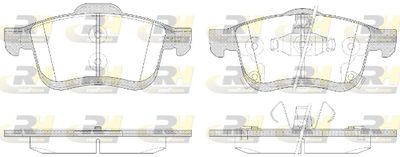 2118342 ROADHOUSE Комплект тормозных колодок, дисковый тормоз
