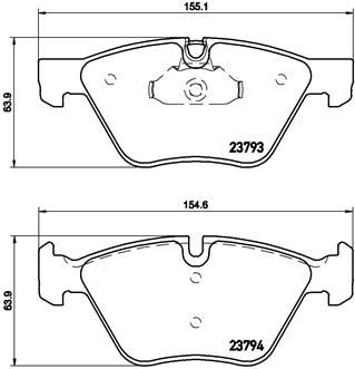 P06057X BREMBO Комплект тормозных колодок, дисковый тормоз