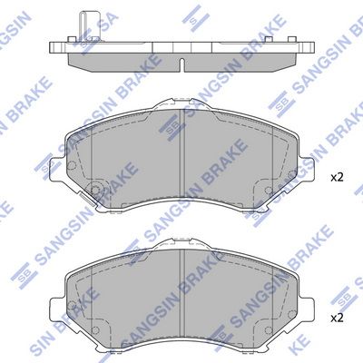 SP2185 Hi-Q Комплект тормозных колодок, дисковый тормоз