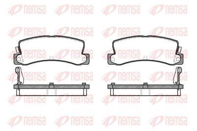 021404 REMSA Комплект тормозных колодок, дисковый тормоз