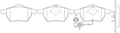 FP3268E FIT Комплект тормозных колодок, дисковый тормоз