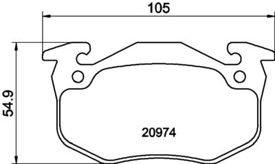 PCP1071 DON Комплект тормозных колодок, дисковый тормоз