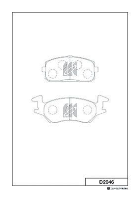 D2046 MK Kashiyama Комплект тормозных колодок, дисковый тормоз