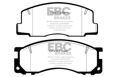 DP876 EBC Brakes Комплект тормозных колодок, дисковый тормоз