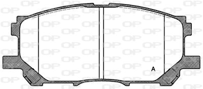 BPA103900 OPEN PARTS Комплект тормозных колодок, дисковый тормоз