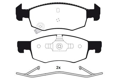 RA01300K1 RAICAM Комплект тормозных колодок, дисковый тормоз