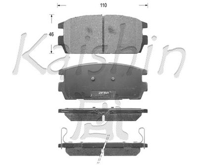 FK11139 KAISHIN Комплект тормозных колодок, дисковый тормоз