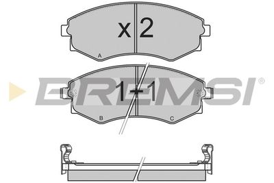 BP2964 BREMSI Комплект тормозных колодок, дисковый тормоз