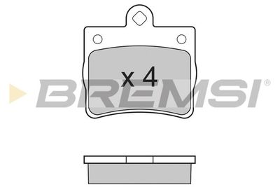 BP2771 BREMSI Комплект тормозных колодок, дисковый тормоз