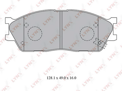 BD4416 LYNXauto Комплект тормозных колодок, дисковый тормоз