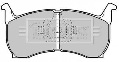 BBP1185 BORG & BECK Комплект тормозных колодок, дисковый тормоз