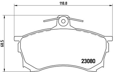 P54021 BREMBO Комплект тормозных колодок, дисковый тормоз