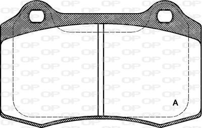 BPA043430 OPEN PARTS Комплект тормозных колодок, дисковый тормоз