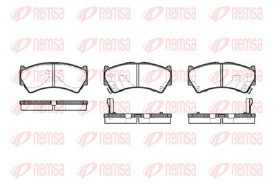 059252 REMSA Комплект тормозных колодок, дисковый тормоз