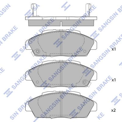 SP1474 Hi-Q Комплект тормозных колодок, дисковый тормоз