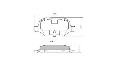 FBP115401 FREMAX Комплект тормозных колодок, дисковый тормоз