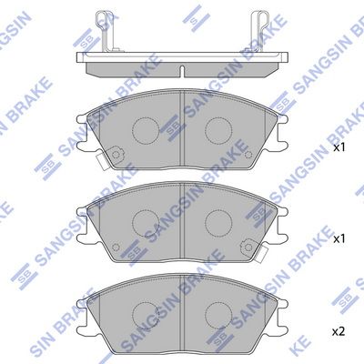 SP1047 Hi-Q Комплект тормозных колодок, дисковый тормоз