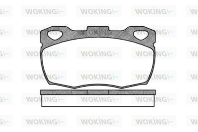 P366300 WOKING Комплект тормозных колодок, дисковый тормоз