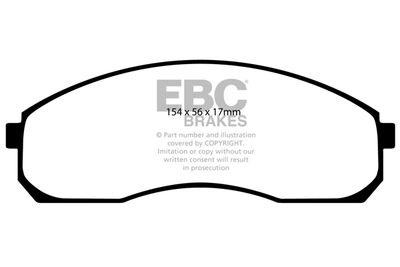 DP1423 EBC Brakes Комплект тормозных колодок, дисковый тормоз