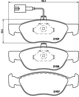 FK20028 KAISHIN Комплект тормозных колодок, дисковый тормоз