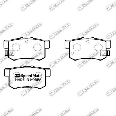 SMBPJ141 SpeedMate Комплект тормозных колодок, дисковый тормоз