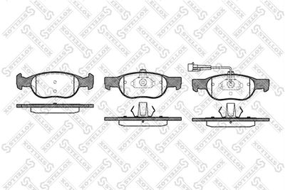 599011BSX STELLOX Комплект тормозных колодок, дисковый тормоз