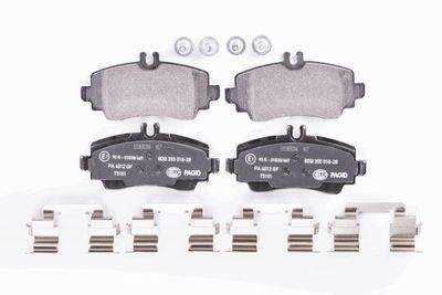 8DB355018281 HELLA Комплект тормозных колодок, дисковый тормоз