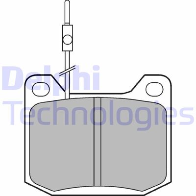 LP106 DELPHI Комплект тормозных колодок, дисковый тормоз