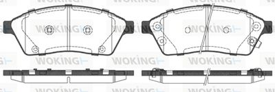P1511300 WOKING Комплект тормозных колодок, дисковый тормоз