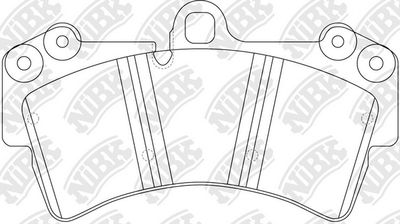 PN0346W NiBK Комплект тормозных колодок, дисковый тормоз